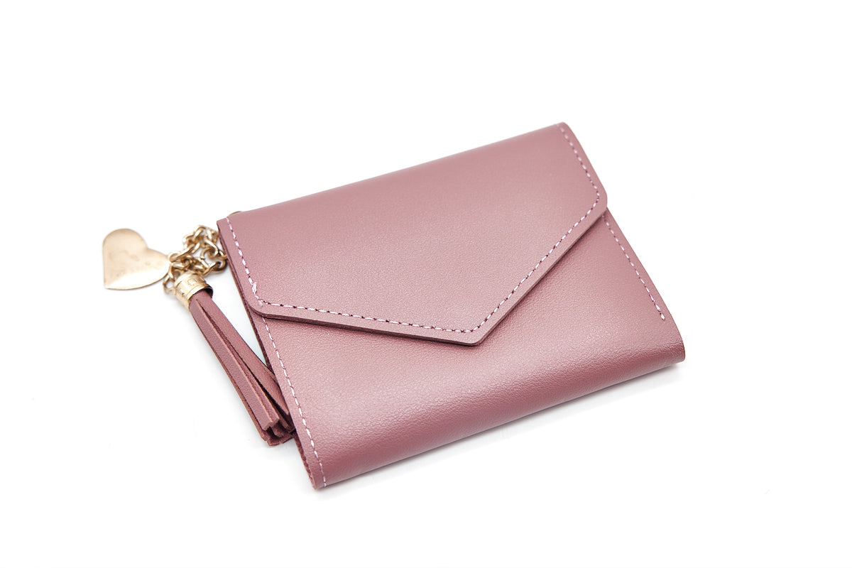 Tassel Clutch Wallet with Charm