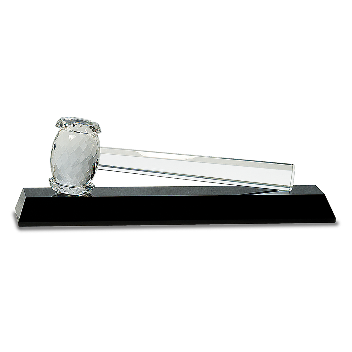 Crystal Gavel on Black Base Award 13 7/8" x 4 1/4"