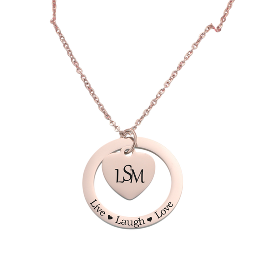 Circle of Love Necklace Silver
