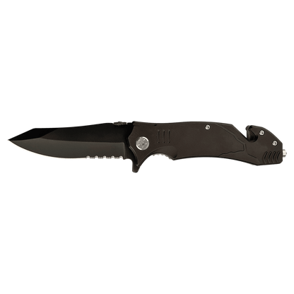 4 1/2" Black Rescue Knife
