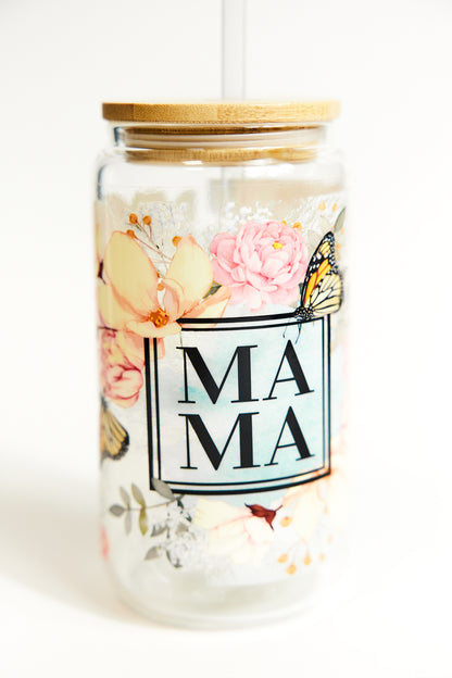 Chic Quote Glasses with Bamboo Lid