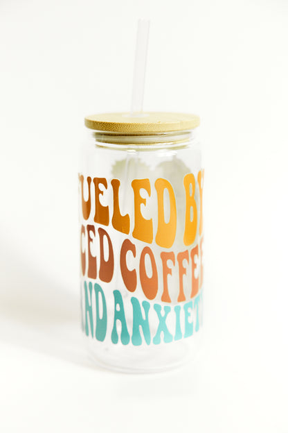 Chic Quote Glasses with Bamboo Lid