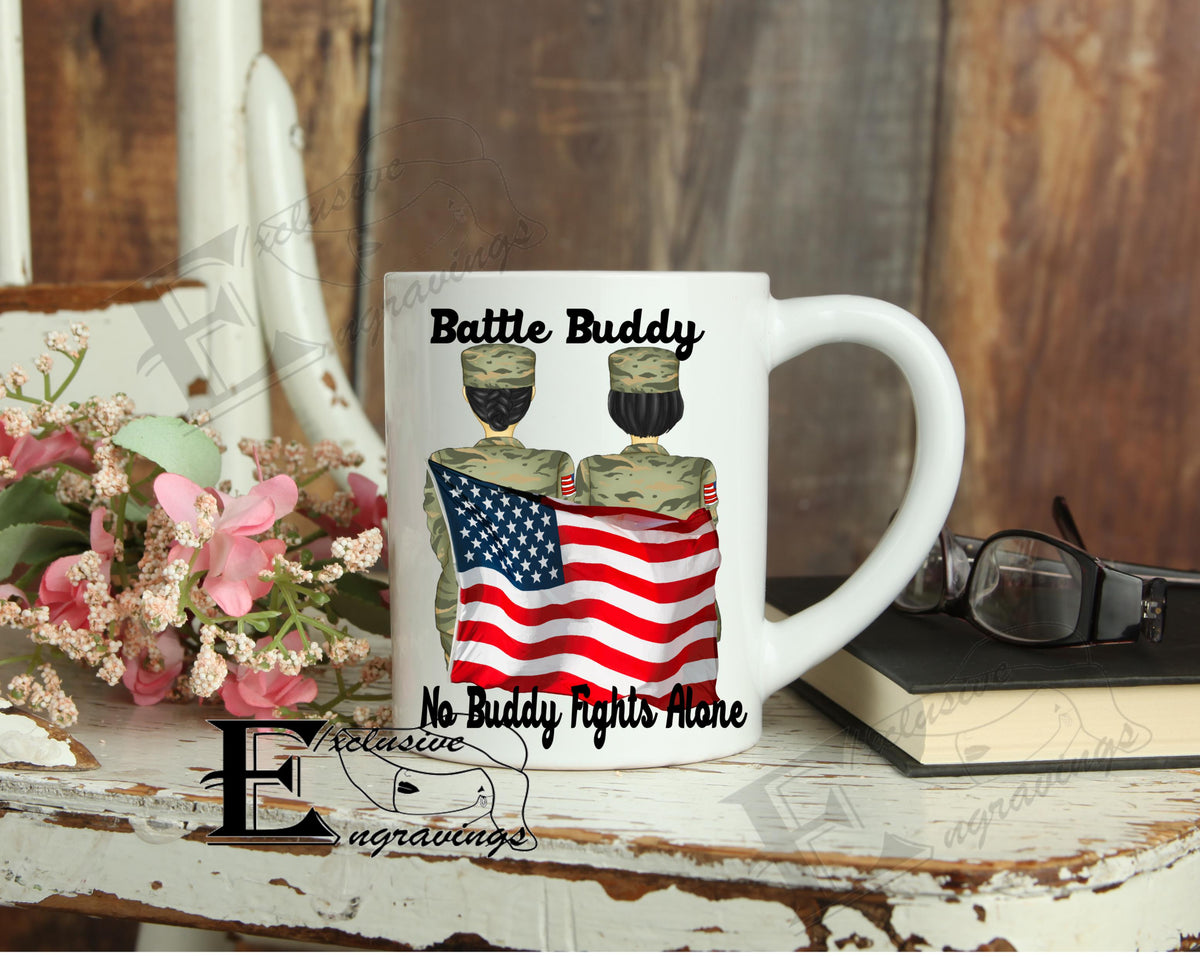 Battle Buddy (Female) w/Flag