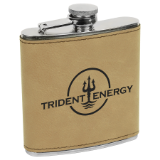 6 oz Leatherette Stainless Steel Flask