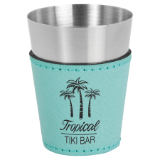 Leatherette Sleeved Shot Glass