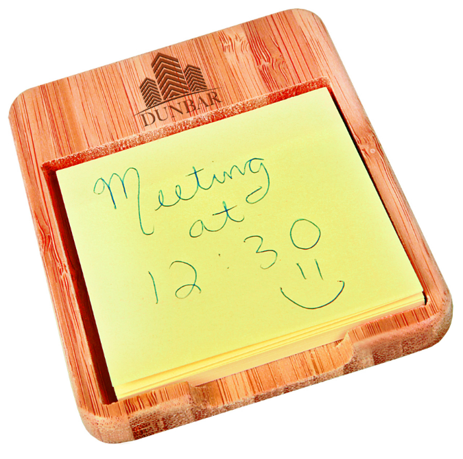 Bamboo Sticky Note Holder