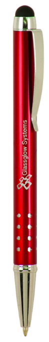 Ballpoint Pen with Stylus red