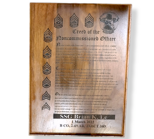 8x10 Pure Wood Plaque
