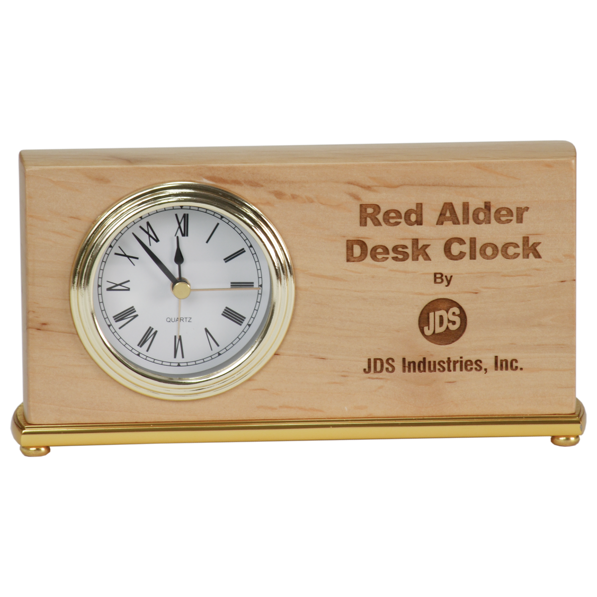 Genuine Red Alder Desk Clock