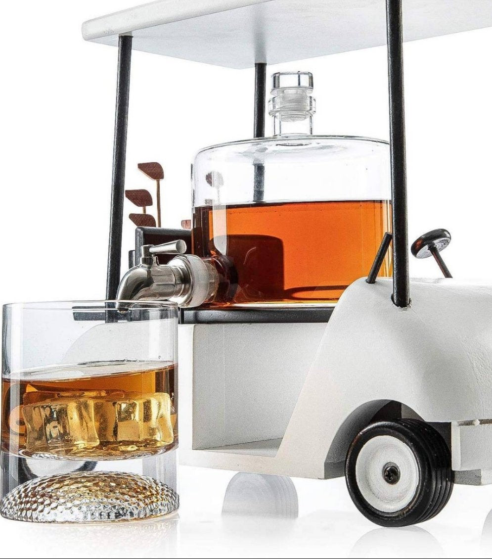 Golf Caddy Decanter Set