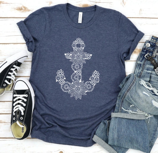 Flower Anchor Tshirt