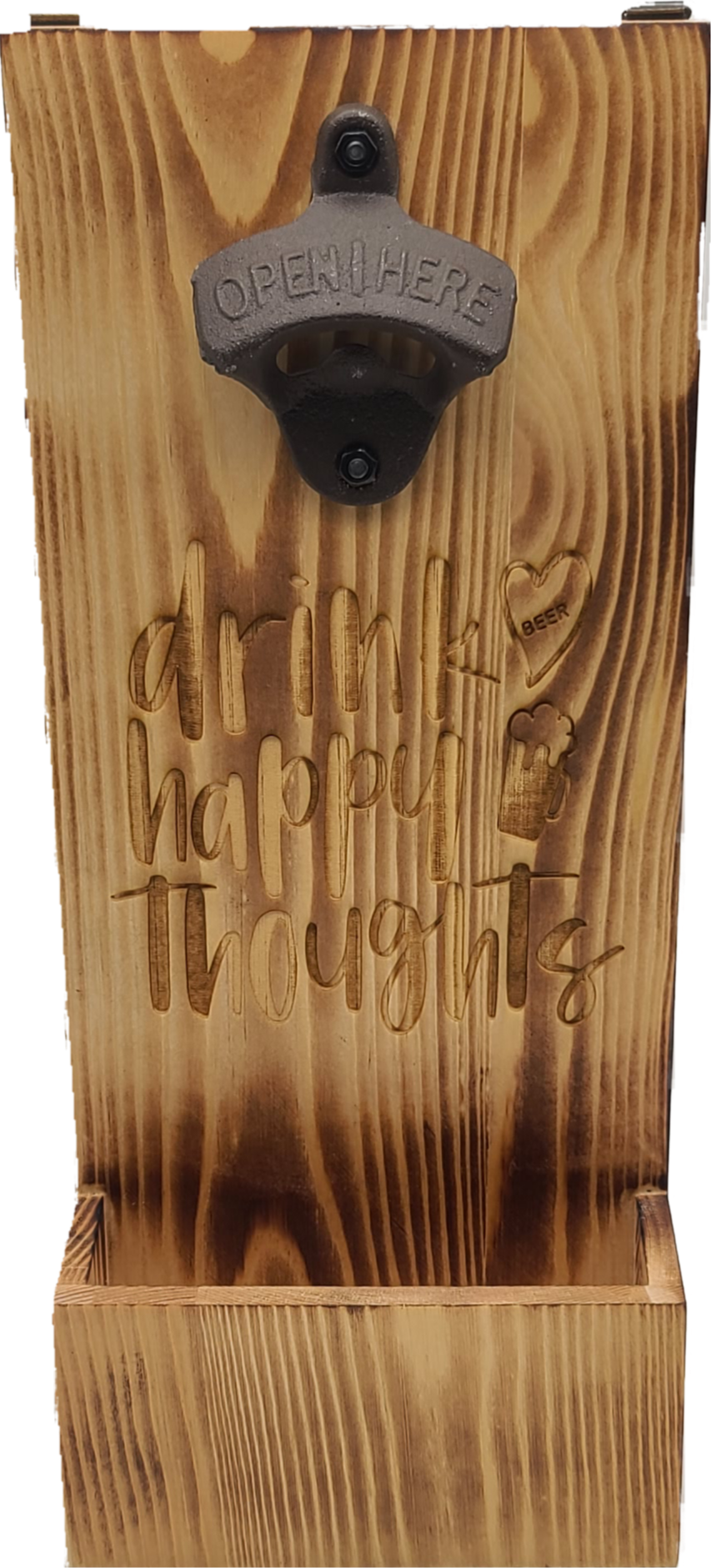 Wall Mounted Wooden Beer Opener